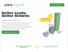 Tablet Screenshot of priceengines.co.uk